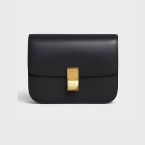 CELINE Luxury Calfskin Shoulder Bag Adjustable Leather Strap Hasp Closure Cross Body Held Bags For Women 189173AR2.04LU